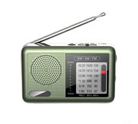 Whychstore Radios Portátil De Bolsillo AM/FM/SW, Radio De Batería Recargable - Excelente Recepción - - Corte De Energía Radios De Repuesto De Emergencia(1)