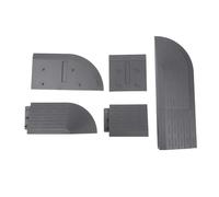 Whychstore Rampa de umbral de puerta para robot DJI ROMO S/A/P, diseño ranurado antideslizante para una fácil transición de robots y sillas de ruedas, rampa de entrada universal de 1 pieza