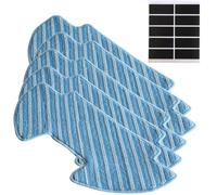 Whychstore Samsung Powerbot-E VR05R5050WK - Juego de 5 paños de microfibra reutilizables con calcomanías adhesivas, compatibles con aspiradora robótica Samsung Powerbot-E