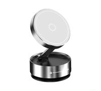 Whychstore Soporte magnético para teléfono al vacío para un fácil acceso mientras conduces o haces ejercicio en cualquier lugar (plateado)
