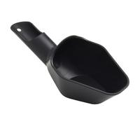 Whychstore Taza dosificadora de café, cuchara de cerámica de 20 g con mango de embudo para moler una sola dosis, color negro