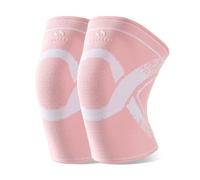 WHYCNJL 1 Par Rodilleras para Niños,Rodilleras Voleibol,Protectores de Rodillas,Elásticos,Transpirables para Niños Niñas Baloncesto,Voleibol, Rosa,Apto para Niños de 10 a 15 Años,35-50 kg