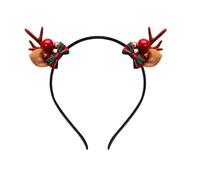 WHYCNJL 1 Pieza Diademas Navideñas para Adultos Niños, Bonita Diadema de Renos de Navidad, Accesorios Pelo Niña Mujeres, Diadema Navidad de Cuernos de Reno