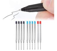 WHYCNJL 10 Piezas Recambios para Bolígrafos, Recargas de Tinta Recambio Para Bolígrafo de Punta Fina Compatibles con Parker Universales para Escritura Suave y Precisa en Oficina Hogar y Escuela