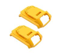 WHYICHG 2 fundas superiores compatibles con DeWalt - Kit de carcasa de repuesto para baterías de plástico, batería de 5 Ah DCB203, DCB204, DCB205, 3.0Ah- 6.0Ah
