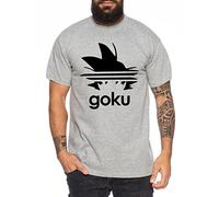 WhyKiki Adi Goku Camiseta de Hombre Dragon Master Son Ball Vegeta Turtle Roshi Db, Farbe2:Marengo Mezclado;Größe2:3XL