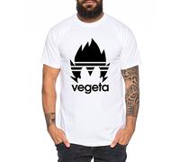 WhyKiki Adi Vegeta Camiseta de Hombre One Goku Dragon Master Son Ball Vegeta Turtle Roshi Piece Golds Db, Farbe2:Weiß;Größe2:XXL