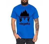 WhyKiki Adi Vegeta Camiseta de Hombre One Goku Dragon Master Son Ball Vegeta Turtle Roshi Piece Golds Db, Farbe2:Azul;Größe2:M