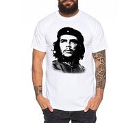 WhyKiki Che Guevara Camiseta de Hombre Cuba Comandante, Farbe2:Weiß;Größe2:4XL