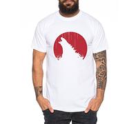 WhyKiki Godzilla Roar Gojira Godzilla Japan Nippon Kaiju Kanji Tokyo Camiseta de Hombre, Colour:Weiss;Größe2:L