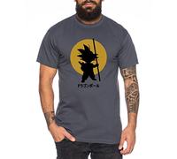WhyKiki Goku Sun Son One Dragon Master Son Ball Gym Vegeta Roshi Piece Golds Camiseta de Hombre, Farbe2:Marengo;Größe2:XL