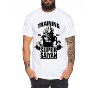 WhyKiki Goku Super Saiyan Camiseta de Hombre One Goku Dragon Master Son Ball Vegeta Turtle Roshi Piece Golds Db, Farbe2:Weiß;Größe2:S