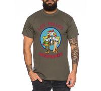 WhyKiki Los Pollos Camiseta de Hombre Hermanos Bad Heisenberg Breaking, Farbe2:Khaki;Größe2:XL