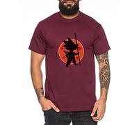 WhyKiki Son Ball Dragon Goku Camiseta de Hombre, Colour:Weinrot;Größe2:3XL