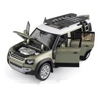 WHYMIRRJ Fundición a presión 1/18 para Range Land Rover Defender SUV Escala Modelos Coches Aleación Modelo Vehículo Metálico Realista Amantes Los Coches Coleccionistas(Green)