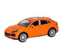 WHYMIRRJ Fundición a presión 1:24 para Porsches Cayenne Turbo Scale Alloy Car Models Realistic Pre-Built Metal Vehicle Model Display Collection(Orange)