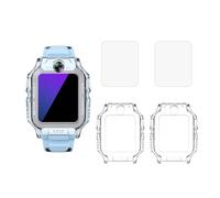 WHYNOTRY Funda y protector de pantalla para imoo Watch Phone Z7, protege mejor el reloj de tu hijo, 2 fundas transparentes + 2 protectores de pantalla