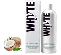 Whyte Oil Pulling, White Oil Pulling Rinse,Mouthwash with Cold-Pressed Coconut Oil,Spearmint Oils Pullings Rinses, Organic Cold-Pressed Coconut Mouthwash,Cleans Deeply Freshens Breath (1)