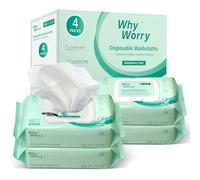 WhyWorry XL Toallitas Húmedas para Adultos sin Perfume, Extra Grandes 20x30 cm Toallitas con Aloe & Vitamina E para Incontinencia y limpieza Corporal, 99% Agua Pura & sin Alcohol, 220 Unidades