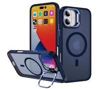 Whyzshiyi Funda para iPhone 16 Plus, compatible con MagSafe, protección completa de la cámara, magnética, parte trasera translúcida, compatible con Apple iPhone 16 Plus de 6,7 pulgadas, azul