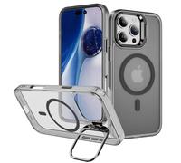 Whyzshiyi Funda para iPhone 16 Pro, compatible con MagSafe, protección completa de la cámara, magnética, parte trasera translúcida, compatible con Apple iPhone 16 Pro de 6,3 pulgadas, gris claro