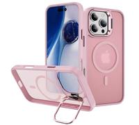 Whyzshiyi Funda para iPhone 16 Pro, compatible con MagSafe, protección completa de la cámara, magnética, parte trasera translúcida, compatible con Apple iPhone 16 Pro de 6,3 pulgadas, rosa