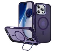 Whyzshiyi Funda para iPhone 16 Pro, compatible con MagSafe, protección completa de la cámara, magnética, parte trasera translúcida, compatible con Apple iPhone 16 Pro de 6,3 pulgadas, color lila
