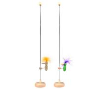 Whyzsjnclg 2 Piezas de Juguete de pájaro Carpintero, pájaro Carpintero único en Palo con Base Estable, picoteador Loco Vintage para Escritorio, Estilo 1