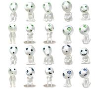 Whyzsjnclg 20 Piezas Mini Figuras de alienígenas Figura de alienígena Que Brilla en la Oscuridad Juguete pequeño 10 Estilos para Recuerdos de Fiesta para niños