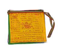 Whyzsjnclg Banderas de oración tibetana Bandera de Caballo de Viento Tipo de tipografía de lungta Bunting para Pared Colgando al Aire Libre 25 Piezas Banderas budistas