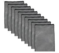 Whyzsjnclg Bolsa de Nailon para Medios filtrantes, Bolsa de Filtro para Acuario, Red de Malla de Nailon con Cremallera para pecera, Estanque, Fuente, Bola biológica Negra, 10 Unidades, Estanque