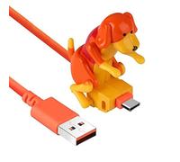 Whyzsjnclg Datos de Carga rápida, Cable de Carga USB 1, 2 m Línea de Datos para Perros Rogue Mini teléfono para teléfono Inteligente Naranja Tipo C, Stray Dog