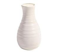Whyzsjnclg Florero Florero Nórdico De Plástico Decorativo Moderno para Sala De Estar Oficina Decoración De Boda, Blanco
