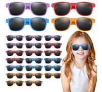 Whyzsjnclg Gafas de sol de niños a granel, gafas de sol de niños a granel, 24 piezas de favor resistentes los rayos UV, 4.9x1.2 pulgadas para la fiesta de cumpleaños de la playa, estilo 1