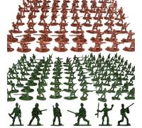 Whyzsjnclg Hombres del ejército, 200 Piezas Hombres del ejército de plástico 12 Modelos Soldados de Juguete Mixtos Figuras de acción de Juego imaginativo para niños de 3 años en adelante, Plástico