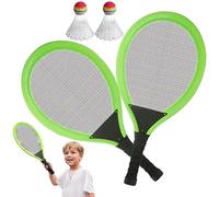 Whyzsjnclg Light Up Badminton Set, Badminton Raquet Set, Kids Light Up con 2 Raquetas y 2 Bolas, Family Entertainment Outdoor Toys para el Equilibrio del Ejercicio, creciendo para Uso al Aire Libre