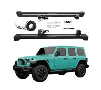 WHZYL Escalones laterales retráctiles eléctricos premium compatibles con Jeep Wrangler JL 2018-2023 de 4 puertas | Estribos de despliegue automático con sensores de seguridad | Pasos Eléctricos Retrác