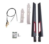 Wi-Fi 6E Wireless Card 2400Mbps Bluetooth 5.2 Kit ,with 10DBi Antenna