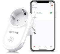 Wi-Fi Enchufe Inteligente Medidor Consumo Compatible con Alexa Home,Tomada Inteligentes Programable Programador con Temporizador, Control Remoto por APP & Voz,16A 4000W,2.4GHz Wi-Fi Smart Plug Life