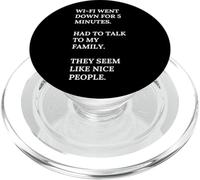 Wi-Fi se ha caído. Habla con mi familia, son buenas personas. PopSockets PopGrip para MagSafe