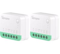 Wi-Fi Smart Switch de 2 Vías,SONOFF MINIR4 mini Interruptor Inteligente Wifi,Control APP, control por voz，Funciona con Alexa, Google Home Assistant.（10A 2400W） (Paquete de 2)