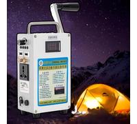 WIANQIAN Estación De Energía Portátil, Generador De Emergencia para Camping, Generador Manual De Energía De Emergencia, Batería 27000mAH, con USB 5V, para Emergencias Domésticas Generator+Controller