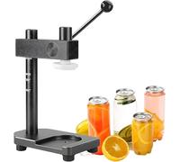 WIANQIAN Selladora De Latas Comerciales, Máquina De Envasado, Selladora De Botellas, Envase 250-700 Ml, No Requiere Energía, Aluminio Aeronáutico Ligero, para Uso Doméstico Y Comercial Black