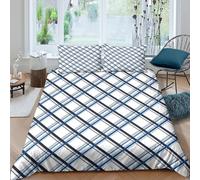 WIASVZMCI Modern-Stripe-Style Funda de Edredón Microfibra Suave 3 Piezas Estampado 3D Moderno-Stripe-Estilo Funda Edredon con Funda de Almohada a Juego Transpirable for niños Super King（260x220cm）