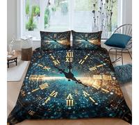 WIASVZMCI Sci-fi Futuristic Design Funda Edredon Microfibra Suave 3 Piezas Estampado 3D Sci-fi Futuristic diseño Funda de Edredón con Funda de Almohada Transpirable for Ancianos Single（135x200cm）