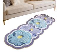 Wiboie Alfombra de baño | 120 x 50 cm Alfombra antideslizante | Suave y absorbente lavable a máquina, para cocina, dormitorio, sala de estar, hogar, suelo interior