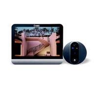 Wiby Mirilla digital 4.3" con timbre 1080P WiFi 2,4 GHz, detección PIR, audio bidireccional, visión nocturna, compatible con Alexa y Google Home, microSD hasta 128 GB, batería 5000 mAh