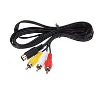 WICAREYO 1.8m Audio Video Cable de cable AV 9Pin a RCA Cable de conexión para Genesis 2 3