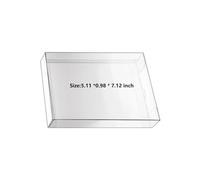 WICAREYO 10pcs claro caja de la caja de manga CIB protector Compatibile para NES juegos cartucho de caja