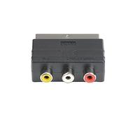 WICAREYO 3RCA hembra a RGB SCART Plug macho convertidor para PS4 TV DVD VCR